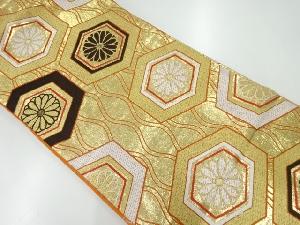 アンティーク　花亀甲模様織出し袋帯（材料）